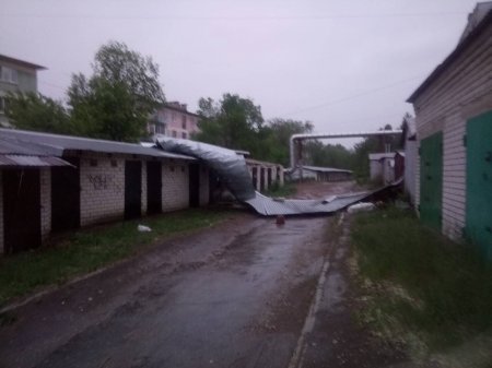 В Красноярском районе ведутся работы по устранению последствий грозы